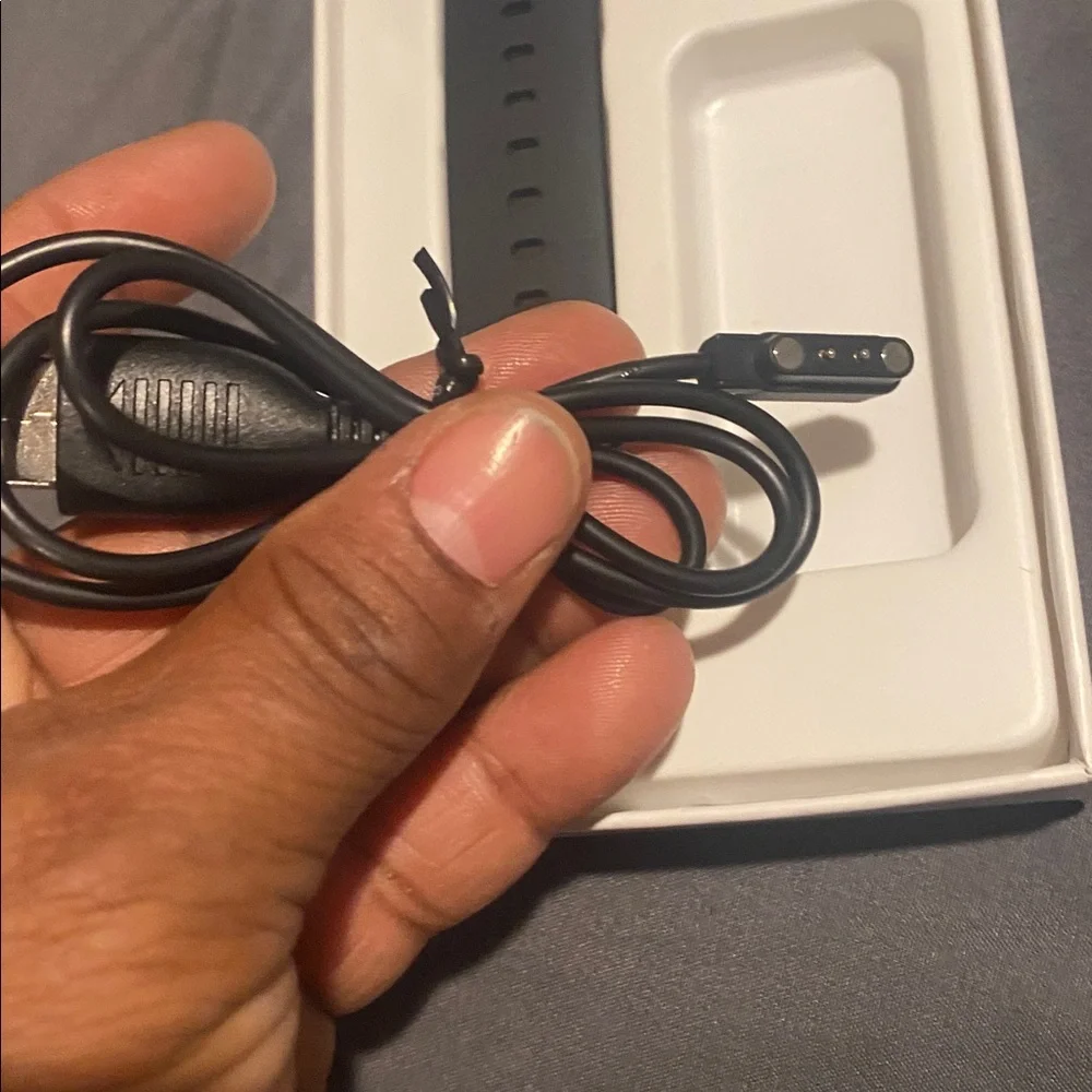 Smart Watch with Black Band